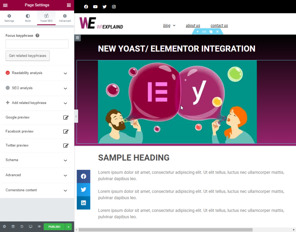 Yoast Elementor integration- an inside look