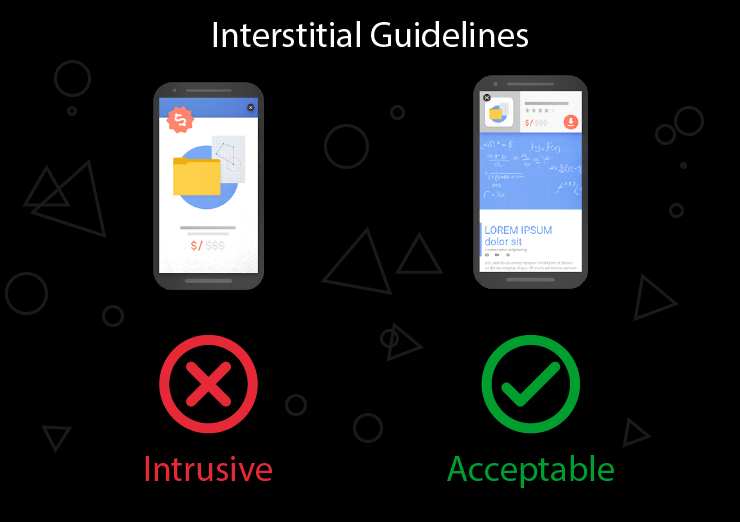 Interstitial guidelines for page experience 
