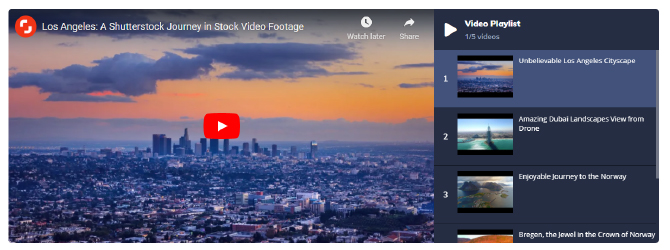 create video playlists with Jet Blog
